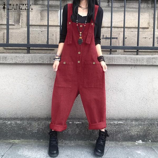 casual dresses loose overalls jumpsuits long pants baggy bodysuit zanzea vintage corduroy straps suspender women sleeveless culott, Black;gray
casual dresses loose overalls jumpsuits long pants baggy bodysuit zanzea vintage corduroy straps suspender women sleeveless culott, Black;gray