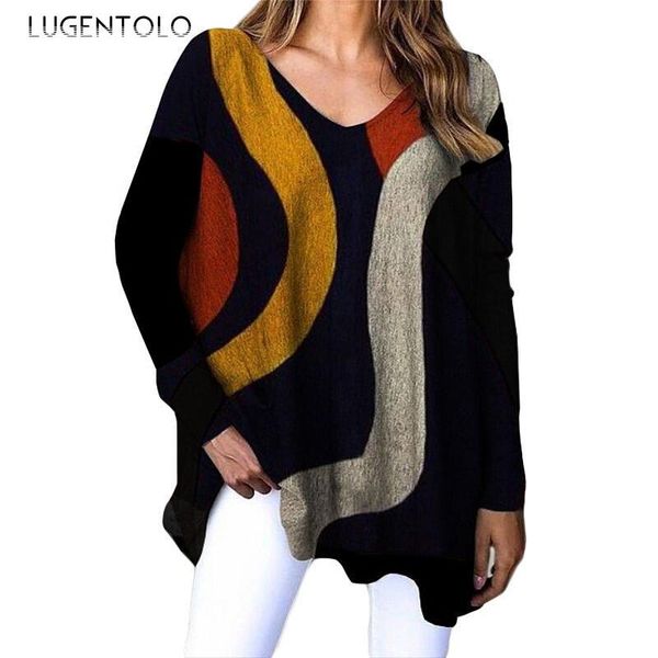 lugentolo t-shirt women loose long sleeve striped spring tee large size v-neck female versatile casual t-shirts women's, White
lugentolo t-shirt women loose long sleeve striped spring tee large size v-neck female versatile casual t-shirts women's, White