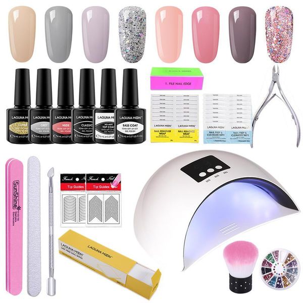 nail art kits lagunamoon 8pcs color gel polish set + base coat uv led soak off varnish lacquer manicure salon
nail art kits lagunamoon 8pcs color gel polish set + base coat uv led soak off varnish lacquer manicure salon