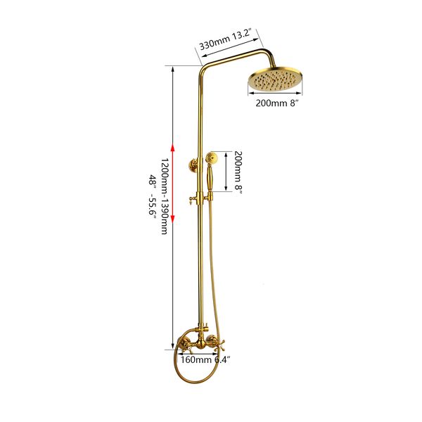 bathroom shower sets luxury gold plated bathtub faucet two handles adjustable handheld head mixer tap set 2iy7
bathroom shower sets luxury gold plated bathtub faucet two handles adjustable handheld head mixer tap set 2iy7