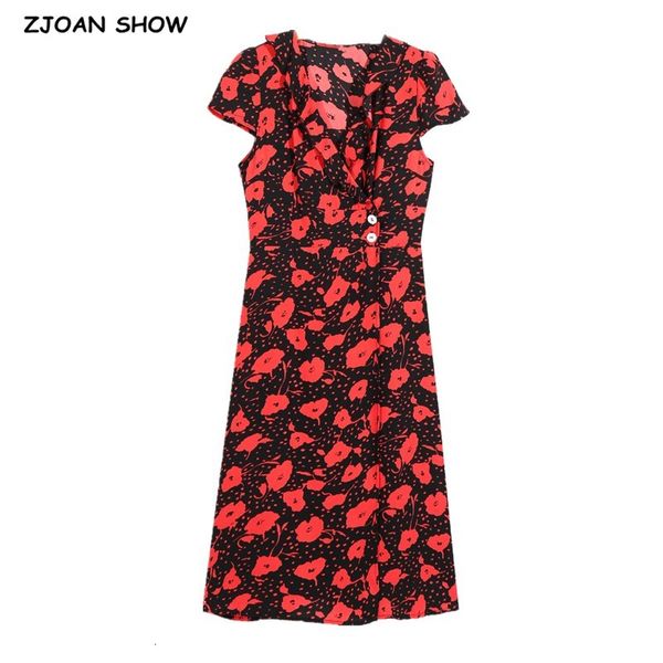 casual dresses vintage france style ruffles collar flower print dress holiday woman side button waist slim short sleeve midi tea e, Black;gray
casual dresses vintage france style ruffles collar flower print dress holiday woman side button waist slim short sleeve midi tea e, Black;gray