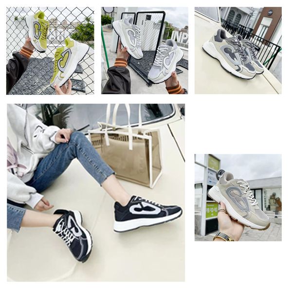 2021 b30 designers casual shoes grey technical mesh calfskin vintage chunky sneakers runner trainers lace-up designer sneaker size36-46, Black
2021 b30 designers casual shoes grey technical mesh calfskin vintage chunky sneakers runner trainers lace-up designer sneaker size36-46, Black