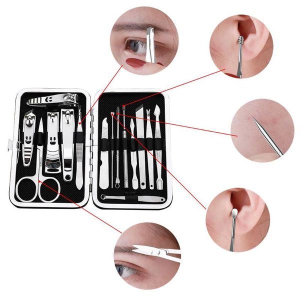 nail art kits manicure set clippers 15 /12pcs pedicure kit with stainless steel case 51bc
nail art kits manicure set clippers 15 /12pcs pedicure kit with stainless steel case 51bc