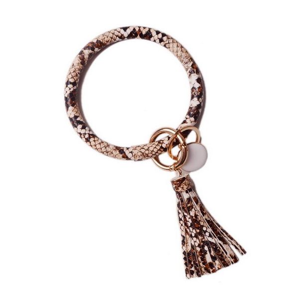 keychains chic bracelets pu leather o-ring key chain colorful snakeskin circle tassel wristlet bracelet houndstooth, Silver
keychains chic bracelets pu leather o-ring key chain colorful snakeskin circle tassel wristlet bracelet houndstooth, Silver