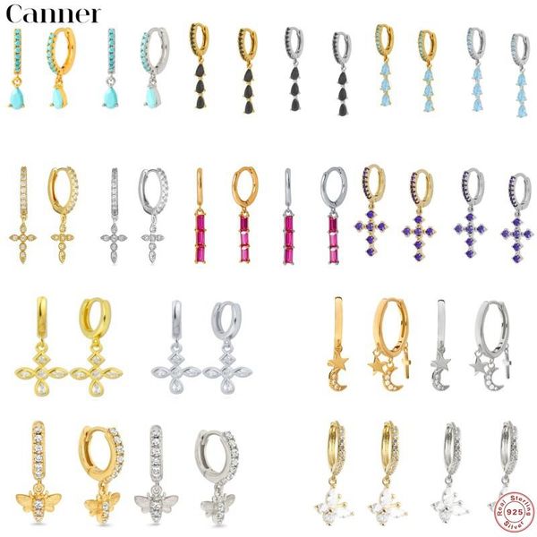 hoop & huggie canner 2pair/1set zircon pendant earrings geometric cross huggies for women fine jewelry 2021 aretes pendientes, Golden;silver
hoop & huggie canner 2pair/1set zircon pendant earrings geometric cross huggies for women fine jewelry 2021 aretes pendientes, Golden;silver