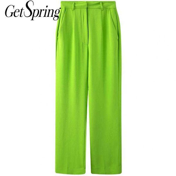 getspring women pant all match vintage wide leg pants green fashion loose summer long trousers 210601, Black;white
getspring women pant all match vintage wide leg pants green fashion loose summer long trousers 210601, Black;white