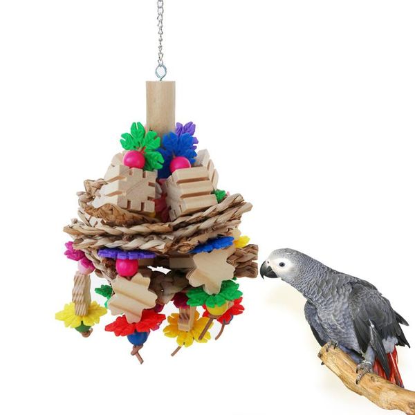 other bird supplies parrot building blocks toys wooden bite proof grass cage toy rainbow chewing swing for medium and large parrots
other bird supplies parrot building blocks toys wooden bite proof grass cage toy rainbow chewing swing for medium and large parrots