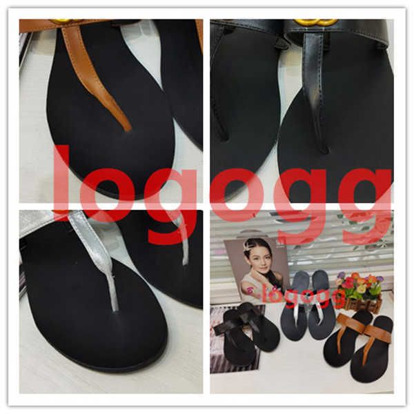 luxury designer slippers ladies flip flop leather sandals double metal black white brown summer beach g2021
luxury designer slippers ladies flip flop leather sandals double metal black white brown summer beach g2021