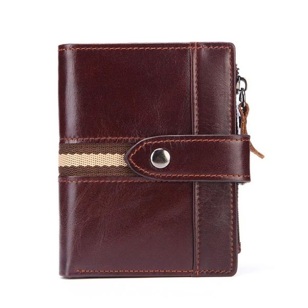 vintage oil leather men wallet small zipper purse short wallets male rfid cards holder gift carteira, Red;black
vintage oil leather men wallet small zipper purse short wallets male rfid cards holder gift carteira, Red;black