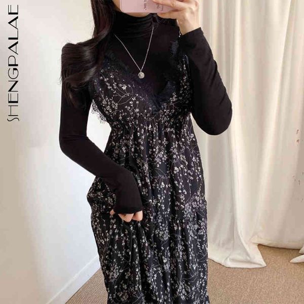 shengpllae lace patchwork chiffon floral dress women's spring 2021 new v-neck sleeveless suspender mid-calf dresses female 5b477 x0521, Black;gray
shengpllae lace patchwork chiffon floral dress women's spring 2021 new v-neck sleeveless suspender mid-calf dresses female 5b477 x0521, Black;gray