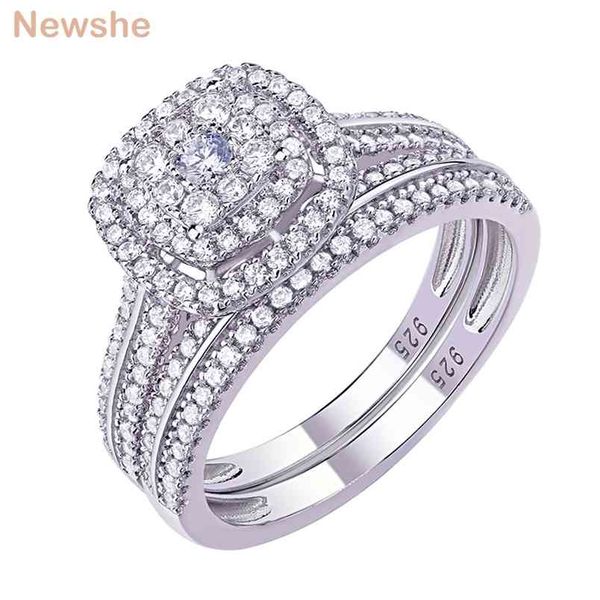 she halo wedding rings for women 2pcs solid 925 sterling silver engagement ring bridal set 1.6ct aaaaa zircon fine jewelry 210924, Slivery;golden
she halo wedding rings for women 2pcs solid 925 sterling silver engagement ring bridal set 1.6ct aaaaa zircon fine jewelry 210924, Slivery;golden