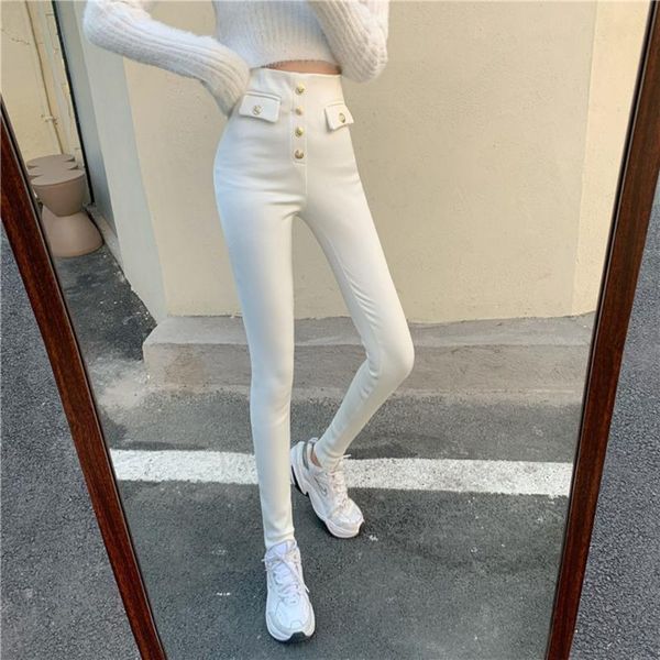 women's pants & capris button solid elastic high waist skinny mom women korean style stretch denim pencil casual trousers female, Black;white
women's pants & capris button solid elastic high waist skinny mom women korean style stretch denim pencil casual trousers female, Black;white