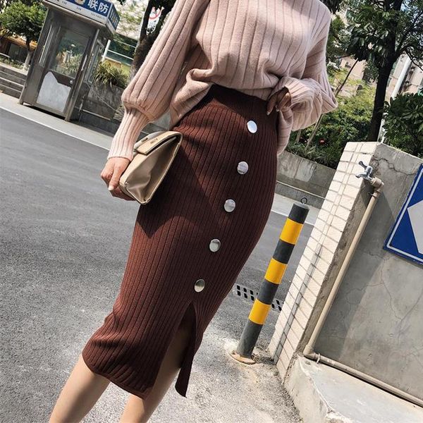 casual elastic waist bodycon knitted women skirt single-breasted front split midi female faldas mujer moda 2021 skirts, Black
casual elastic waist bodycon knitted women skirt single-breasted front split midi female faldas mujer moda 2021 skirts, Black