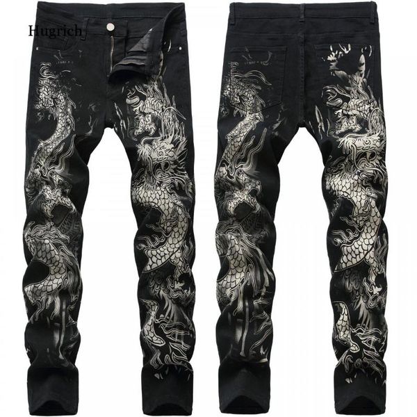 men's jeans fashion stretch slim fit printed black trousers skull graffiti street men denim punk pants vaqueros hombre, Blue
men's jeans fashion stretch slim fit printed black trousers skull graffiti street men denim punk pants vaqueros hombre, Blue