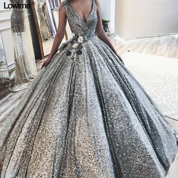 party dresses luxury silver bling evening a-line deep v-neck sleeveless prom gowns with flowers celebrity, White;black
party dresses luxury silver bling evening a-line deep v-neck sleeveless prom gowns with flowers celebrity, White;black