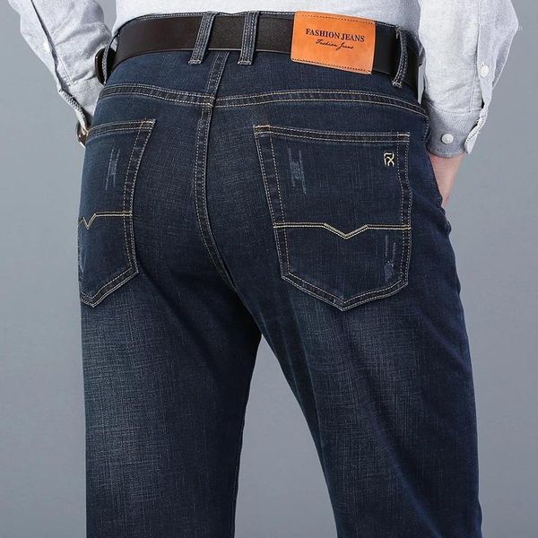men's jeans 2021 spring and autumn classic black blue slim-fit business cotton elastic regular fit denim pants male brand
men's jeans 2021 spring and autumn classic black blue slim-fit business cotton elastic regular fit denim pants male brand