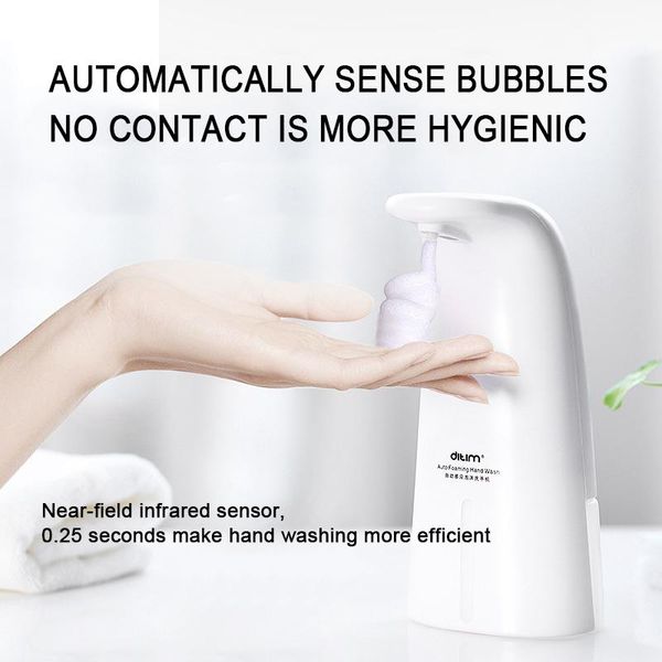liquid soap dispenser 250ml automatic foam intelligent touchless induction shower gel detergent shampoo bottle el home accessories
liquid soap dispenser 250ml automatic foam intelligent touchless induction shower gel detergent shampoo bottle el home accessories