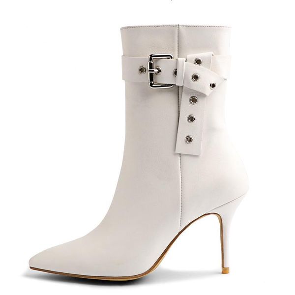 boots silla rulers real leather thin heels woman white pointed toe belt metal buckle high heel women t026, Black
boots silla rulers real leather thin heels woman white pointed toe belt metal buckle high heel women t026, Black