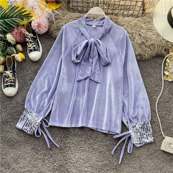 women's blouses & shirts spring summer blouse shirt ladies women clothes 2021 korean vintage lace mesh velvet roupa feminina zt5105, White
women's blouses & shirts spring summer blouse shirt ladies women clothes 2021 korean vintage lace mesh velvet roupa feminina zt5105, White