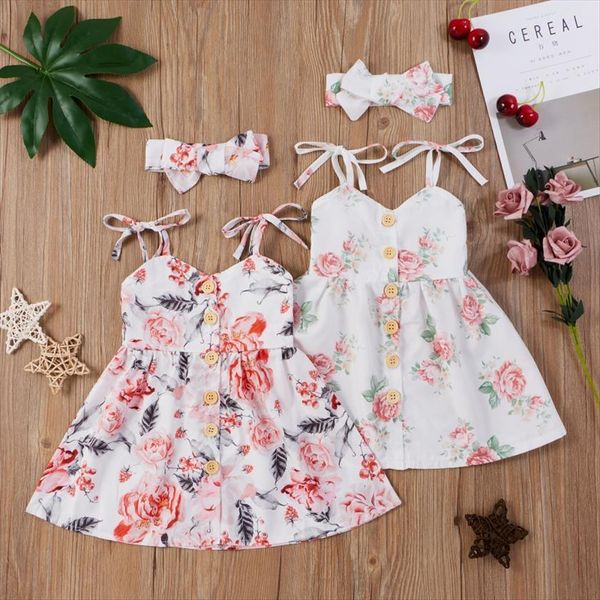 summer baby kids girl dresses newborn toddler girls sling floral print beachdresses with headbands 6m 4y, Red;yellow
summer baby kids girl dresses newborn toddler girls sling floral print beachdresses with headbands 6m 4y, Red;yellow