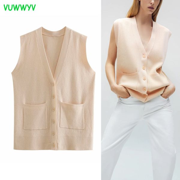 vuwwyv beige casual ribbed vest sweater women spring plus size knitted sweaters woman sleeveless pockets front button 210430, Black;white
vuwwyv beige casual ribbed vest sweater women spring plus size knitted sweaters woman sleeveless pockets front button 210430, Black;white
