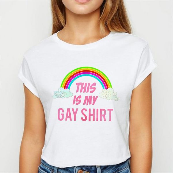 lgbt this is my gay women t shirts round collar colorful aesthetics graphic spring summer, White
lgbt this is my gay women t shirts round collar colorful aesthetics graphic spring summer, White