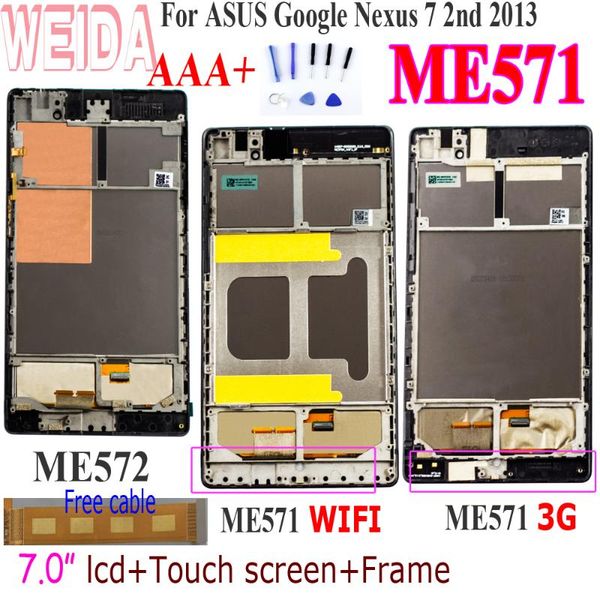 for asus google nexus 7 2nd gen nexus7 2013 me571 lcd touch screen assembly + frame me571kl me571k k008 me572cl me572 tablet pc screens
for asus google nexus 7 2nd gen nexus7 2013 me571 lcd touch screen assembly + frame me571kl me571k k008 me572cl me572 tablet pc screens