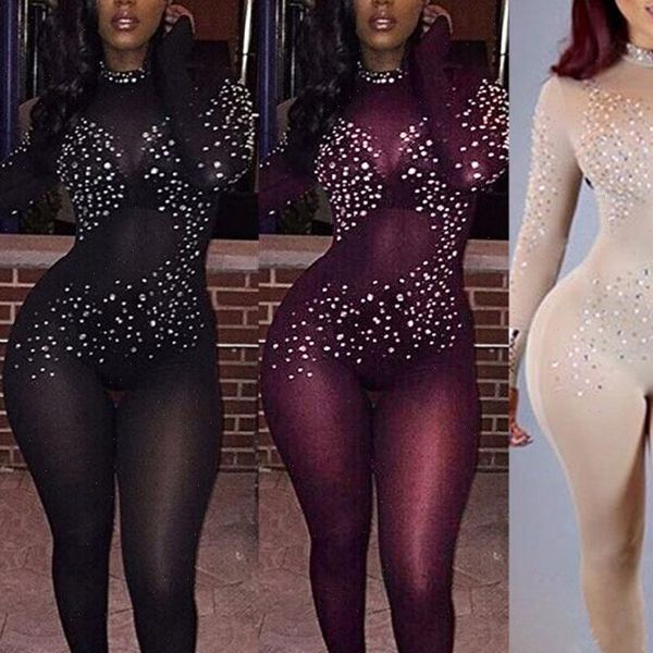 night party club women rompers black lace sheer mesh casual rhinestone long sleeve bodycon female overalls, Black;white
night party club women rompers black lace sheer mesh casual rhinestone long sleeve bodycon female overalls, Black;white
