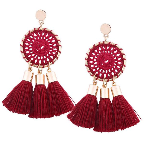 1pair 5 colors allergy style bohemia long tassels drop earrings knit handmade gifts dangle & chandelier, Silver
1pair 5 colors allergy style bohemia long tassels drop earrings knit handmade gifts dangle & chandelier, Silver
