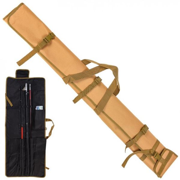 fishing accessories 1.25m foldable rod bag pole protector tackle storage shoulder roll up with 13 pockets
fishing accessories 1.25m foldable rod bag pole protector tackle storage shoulder roll up with 13 pockets