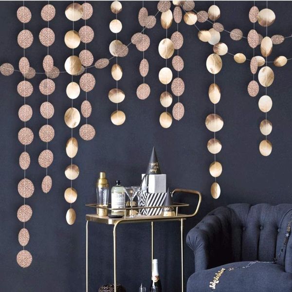 bridal wedding glitter mirror champagne gold paper circle dots round garlands home wall decorations for hanging string supplies party favor
bridal wedding glitter mirror champagne gold paper circle dots round garlands home wall decorations for hanging string supplies party favor