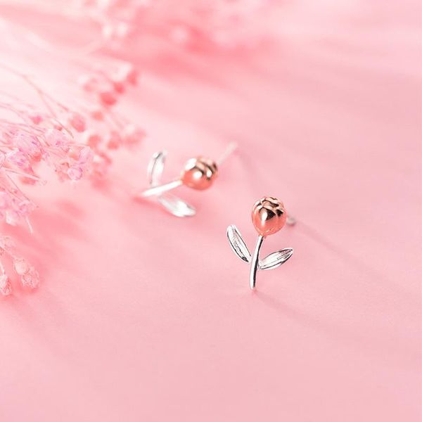 100% real 925 sterling silver korean jewelry cute sweet rose flowers stud earrings for women lady daughter gifts, Golden;silver
100% real 925 sterling silver korean jewelry cute sweet rose flowers stud earrings for women lady daughter gifts, Golden;silver