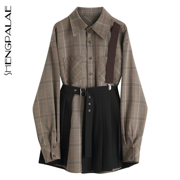 fashion women plaid shirt female long sleeve casual turn-down collar women's loose strap blouse za3210 210427, Black;white
fashion women plaid shirt female long sleeve casual turn-down collar women's loose strap blouse za3210 210427, Black;white
