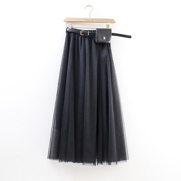 skirts sherhure 2021 women summer mesh high waist a-line long skirt with belt bag faldas jupe femme saia, Black
skirts sherhure 2021 women summer mesh high waist a-line long skirt with belt bag faldas jupe femme saia, Black