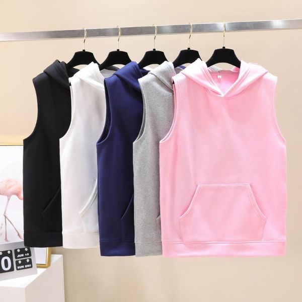 women's hoodies & sweatshirts solid color no printed sweatshirt sleeveless men and women 2021 fashion cool, Black
women's hoodies & sweatshirts solid color no printed sweatshirt sleeveless men and women 2021 fashion cool, Black