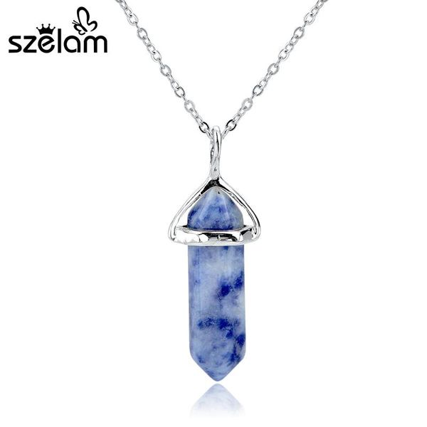 pendant necklaces colar feminino women accessories multicolor natural stone necklace for long chain & pendants sne150808, Silver
pendant necklaces colar feminino women accessories multicolor natural stone necklace for long chain & pendants sne150808, Silver