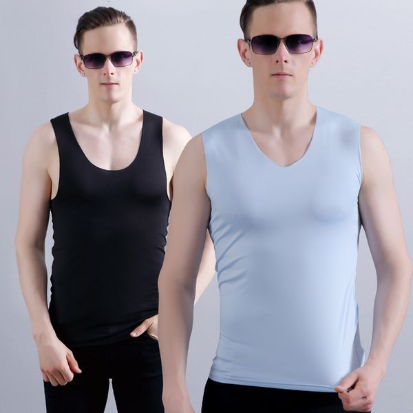 men' tank trackless wide sleeve sports waistcoat, White;black
men' tank trackless wide sleeve sports waistcoat, White;black