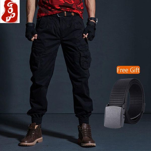 men's pants hip hop streetwear cotton cargo large size flexible tactical harem military trousers joggers sweatpants, Black
men's pants hip hop streetwear cotton cargo large size flexible tactical harem military trousers joggers sweatpants, Black