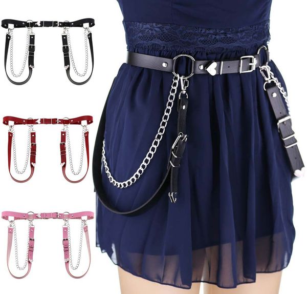punk goth heart leather body harness shoulder chest chain necklace witch gothic fashion girls halloween festival jewelry, Silver
punk goth heart leather body harness shoulder chest chain necklace witch gothic fashion girls halloween festival jewelry, Silver