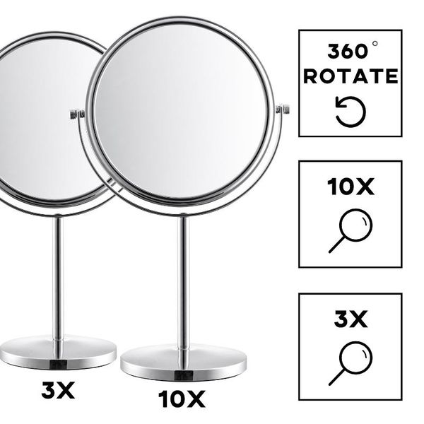 mirrors double-sided magnifying makeup mirror 26.6cm diameter 3x 360 degree rotation portable good for tabletop
mirrors double-sided magnifying makeup mirror 26.6cm diameter 3x 360 degree rotation portable good for tabletop