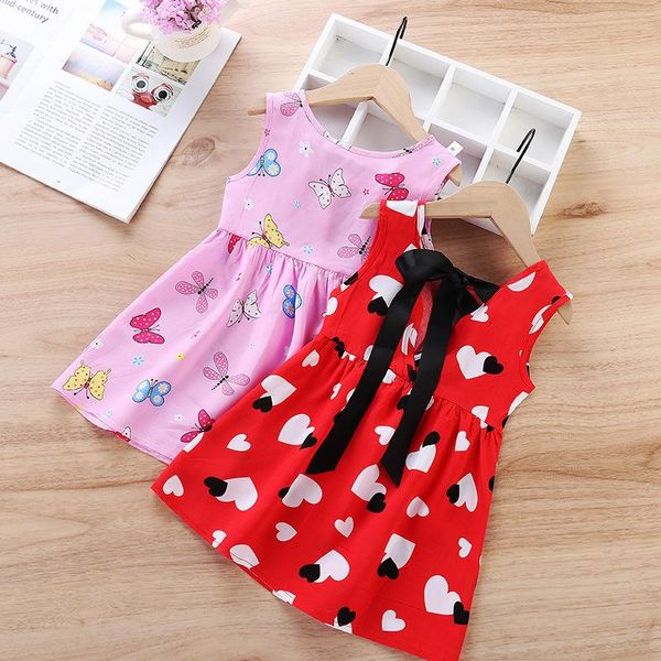 girls dress summer children's casual cute baby cotton silk little girl princess girl's dresses, Red;yellow
girls dress summer children's casual cute baby cotton silk little girl princess girl's dresses, Red;yellow