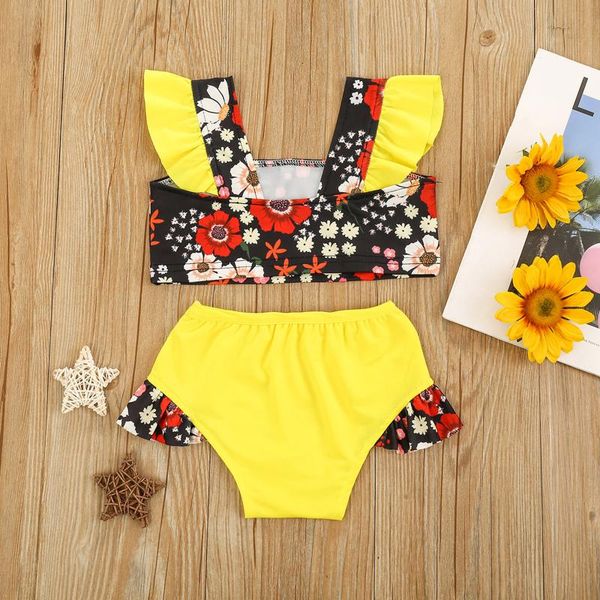 1-3 year toddler kid baby girl strap ruched floral swimwear+swimming trunks two-piece set trajes de baño para niñas bañador one-pieces, Black
1-3 year toddler kid baby girl strap ruched floral swimwear+swimming trunks two-piece set trajes de baño para niñas bañador one-pieces, Black