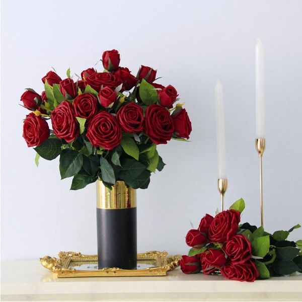 decorative flowers & wreaths 71cm 3 head artificial flower moisturizing rose simulation wedding bouquet decoration party fake
decorative flowers & wreaths 71cm 3 head artificial flower moisturizing rose simulation wedding bouquet decoration party fake