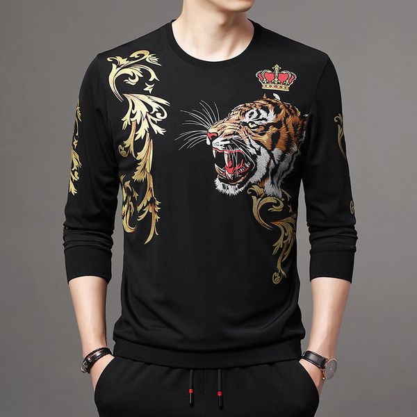 2021 spring and autumn men's sweater trend fashion leisure youth thin long sleeve t-shirt, White;black
2021 spring and autumn men's sweater trend fashion leisure youth thin long sleeve t-shirt, White;black