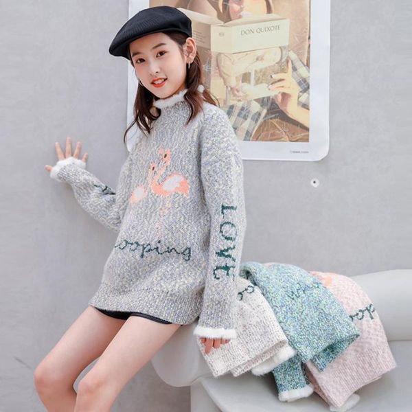 pullover girls sweater wool coat outwear 2022 swan thicken warm winter autumn knitting plus size school children's clothing, Blue
pullover girls sweater wool coat outwear 2022 swan thicken warm winter autumn knitting plus size school children's clothing, Blue