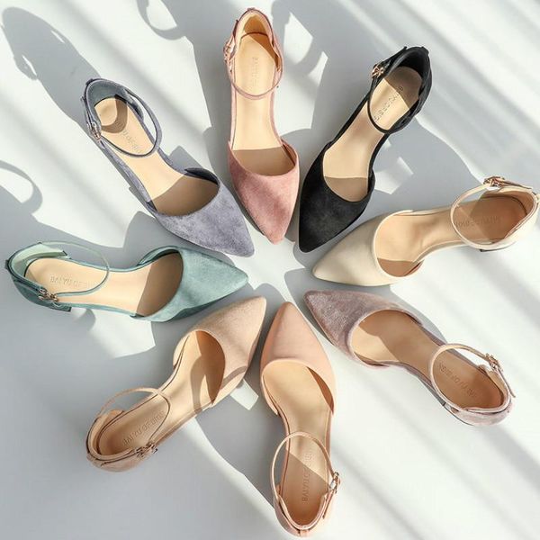 women shoes square high heels pumps woman ladies brand designe ankle strap faux suede career point toe heeled dress, Black
women shoes square high heels pumps woman ladies brand designe ankle strap faux suede career point toe heeled dress, Black