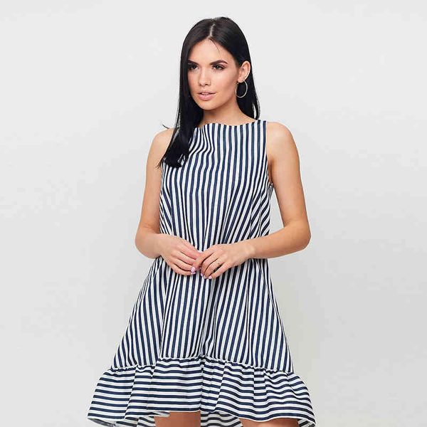 women vintage striped printed bandage a-line party dress sleeveless o necl ruffled casual mini dress summer fashion dress 210412, Black;gray
women vintage striped printed bandage a-line party dress sleeveless o necl ruffled casual mini dress summer fashion dress 210412, Black;gray