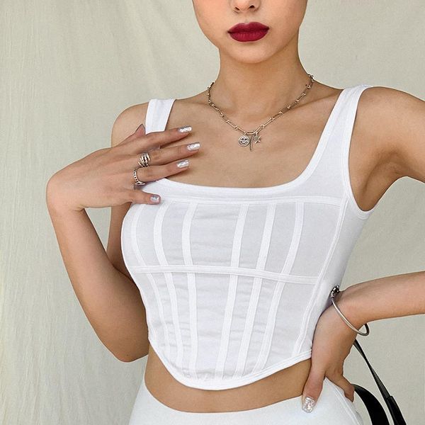 women's tanks & camis tank vest crop club streetwear solid camisole summer ladies o-neck sleeveless slim short women 2021, White
women's tanks & camis tank vest crop club streetwear solid camisole summer ladies o-neck sleeveless slim short women 2021, White