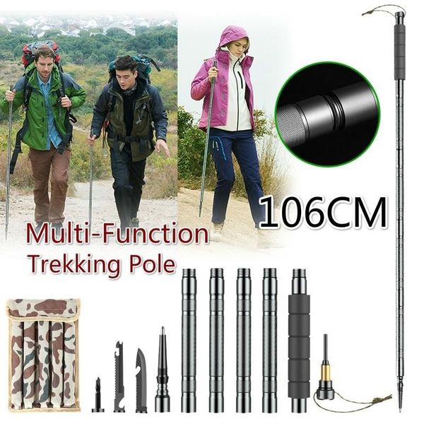 trekking poles folding pole outdoor products hiking self- multi-function mountain cane camping supplies set
trekking poles folding pole outdoor products hiking self- multi-function mountain cane camping supplies set