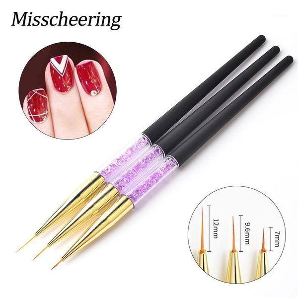 3pcs/set painting drawing brush pen rhinestones handle line stripes flower design nail art brushes uv gel manicure tool1, Yellow
3pcs/set painting drawing brush pen rhinestones handle line stripes flower design nail art brushes uv gel manicure tool1, Yellow
